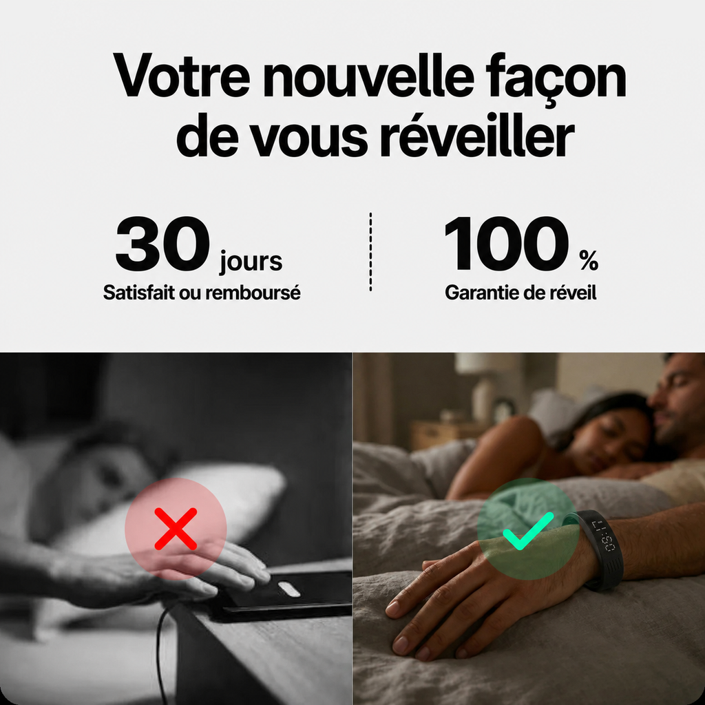 NOCTA  Bracelet-Réveil à Vibration Silencieuse