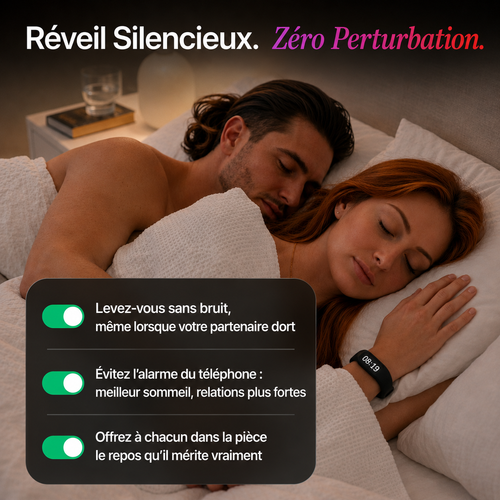 NOCTA  Bracelet-Réveil à Vibration Silencieuse